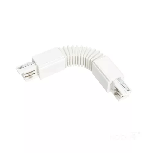 External connector for 3-circuit track FLEX white Kobi