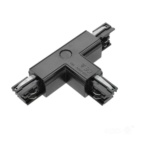 External connector for 3-circuit track T black Kobi