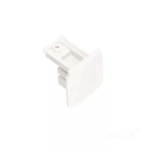 End cap for 3-circuit track white Kobi
