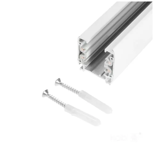 3-circuit track 1m white Kobi