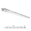 Waterproof set HERMETIC G2 + 2x LED T8 18W 120cm 4000K KOBI