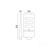 Street light Solar LED URBI 8W 6500K IP54 LED2B