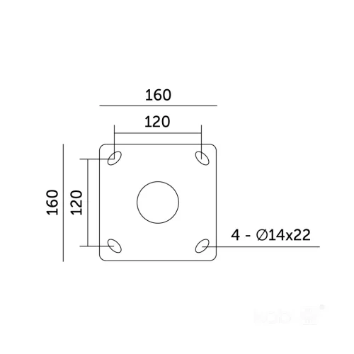 Pole BASE SG 4m Fi 60mm Kobi