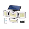 GLOW G2 napelemes LED-reflektor, IP44, 2 W, Hideg fehér, fekete