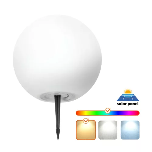 Garden lamp Solar LED GARDEN BALL 30cm 3000K+RGB Kobi Design