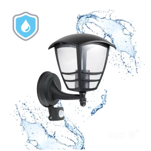 Garden wall lamp TEVIO KG 1xE27 LX IP54 black LED2B