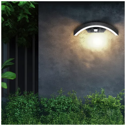 Garden wall lamp LED OME 10W 4000K LX IP54 black LED2B