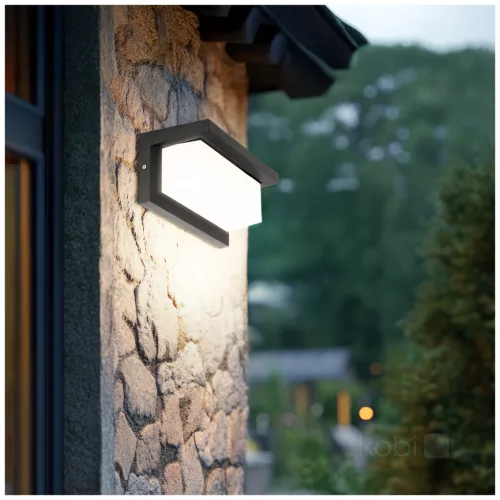 Garden wall lamp LED LENTERO 12W 4000K LX IP54 black LED2B