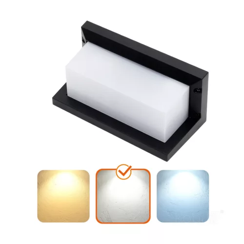 Garden wall lamp LED LENTERO 12W 4000K LX IP54 black LED2B