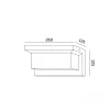 Garden wall lamp LED LENTERO 12W 4000K LX IP54 black LED2B