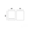 Garden wall lamp QUERK 6 1xGU10 IP54 black LED2B