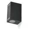Garden wall lamp QUERK 7 2xGU10 IP54 black LED2B