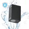 Garden wall lamp QUERK 7 2xGU10 IP54 black LED2B