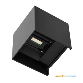 Garden wall lamp LED QUERK 2x3W 3000K IP54 black LED2B