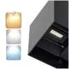 Garden wall lamp LED QUERK 2x3W 3000K IP54 black LED2B