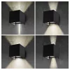 Garden wall lamp LED QUERK 2x3W 3000K IP54 black LED2B