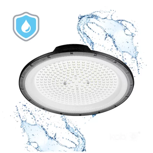 GRAZA Csarnokvilágító, 90°, IP65, IK10, 100 W, Természetes fehér, fekete
