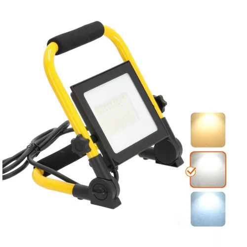 TIGRA LED-reflektor, 110°, IP54, 50 W, Természetes fehér, fekete