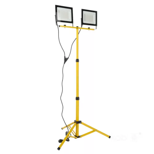 TIGRA TRIPOD LED-reflektor, 110°, IP54, 200 W, Természetes fehér, fekete