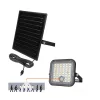 MHCS napelemes LED-reflektor, 120/60°, IP65, 10 W, Természetes fehér, fekete