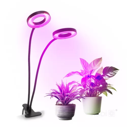 LED növénynevelő lámpa LED VITARO RING 2 csiptetős 8W – Kobi Design
