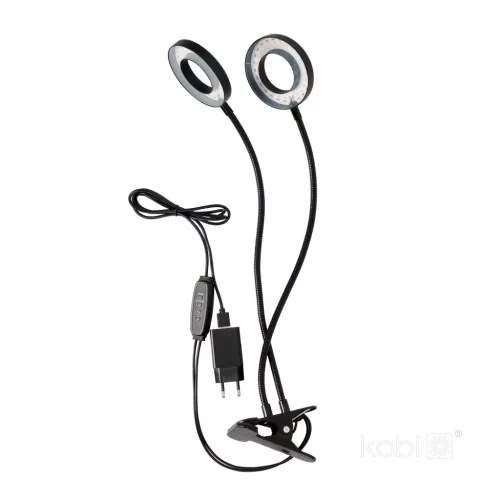 LED növénynevelő lámpa LED VITARO RING 2 csiptetős 8W – Kobi Design