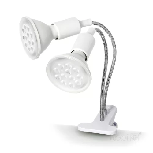 LED növénynevelő lámpa LED PLANTY CLIP W DUO 1xE27 white Kobi Design