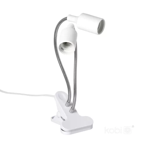 LED növénynevelő lámpa LED PLANTY CLIP W DUO 1xE27 white Kobi Design