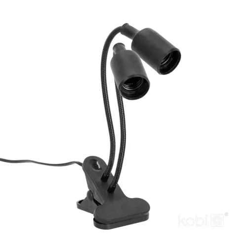 LED növénynevelő lámpa LED PLANTY CLIP W DUO 1xE27 black Kobi Design