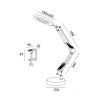 Table lamp LED AURIQ LOUPE 10W 3CCT black LED2B