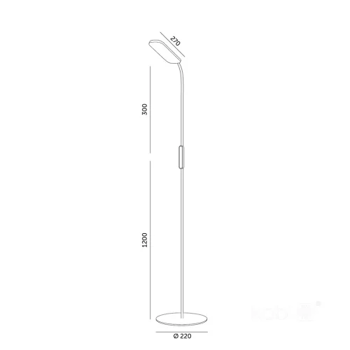 Lampa podłogowa LED TEILO 10W 3CCT LED2B