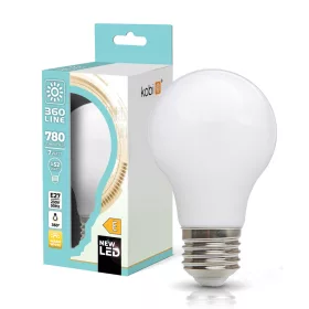 E27 LED-fényforrás, 7 W, filament, Meleg fehér