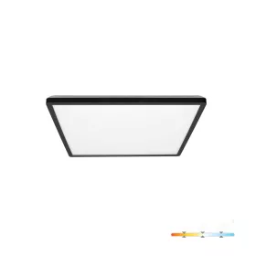   Ceiling lamp LED NIVERA SQUARE 12W 3CCT IP54 black Kobi Premium