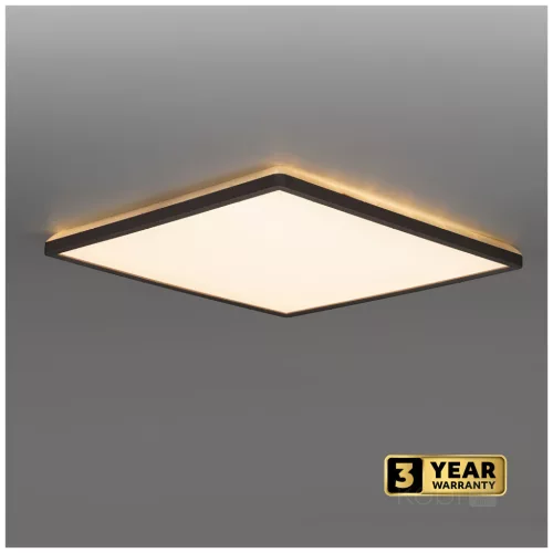 Ceiling lamp LED NIVERA SQUARE 12W 3CCT IP54 black Kobi Premium