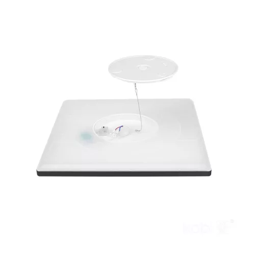 Ceiling lamp LED NIVERA SQUARE 12W 3CCT IP54 black Kobi Premium