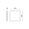 Ceiling lamp LED NIVERA SQUARE 24W 3CCT IP54 white Kobi Premium