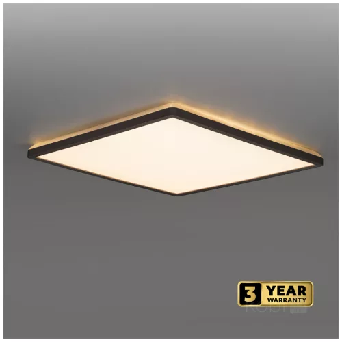 Ceiling lamp LED NIVERA SQUARE 24W 3CCT IP54 black Kobi Premium
