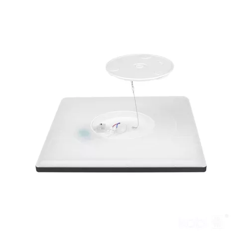 Ceiling lamp LED NIVERA SQUARE 24W 3CCT IP54 black Kobi Premium