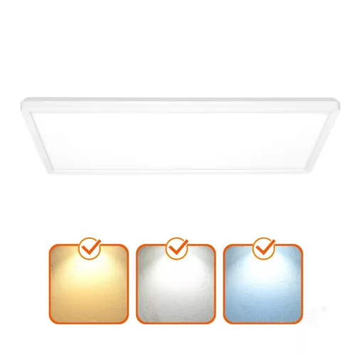Ceiling lamp LED NIVERA SQUARE 32W 3CCT IP54 white Kobi Premium