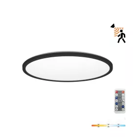  Ceiling lamp LED NIVERA CIRCLE 18W 3CCT LX IP54 black Kobi Premium