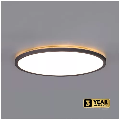 Ceiling lamp LED NIVERA CIRCLE 18W 3CCT LX IP54 black Kobi Premium