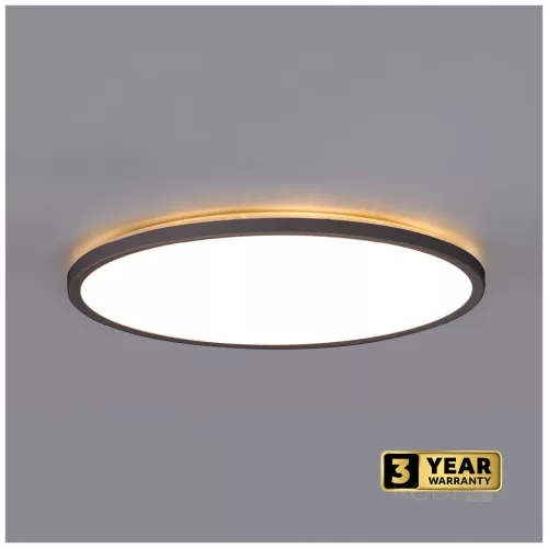 Ceiling lamp LED NIVERA CIRCLE 24W 3CCT LX IP54 black Kobi Premium