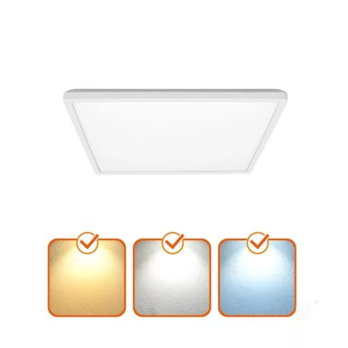 Ceiling lamp LED NIVERA SQUARE 24W 3CCT LX IP54 white Kobi Premium