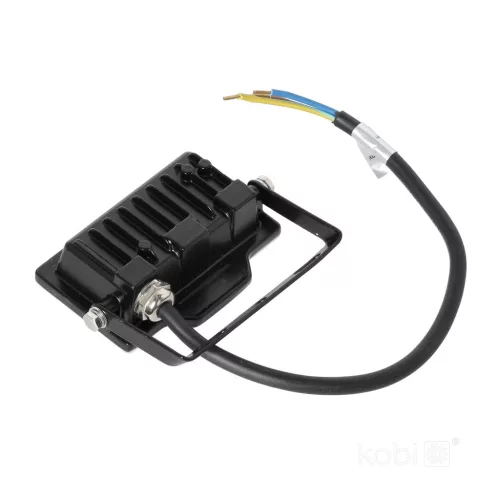 DELYO MHN LED-reflektor, 110°, IP65, 10 W, Természetes fehér, fekete