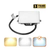 DELYO MHN LED-reflektor, 110°, IP65, 10 W, Hideg fehér, fekete