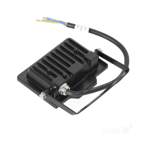 DELYO MHN LED-reflektor, 110°, IP65, 20 W, Természetes fehér, fekete