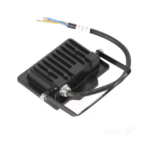 DELYO MHN LED-reflektor, 110°, IP65, 20 W, Természetes fehér, fekete