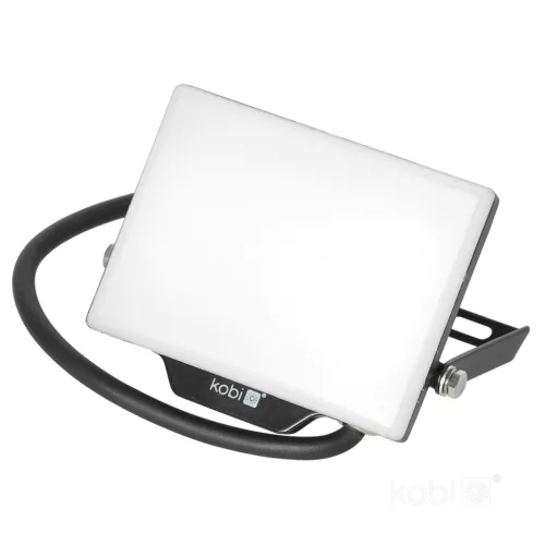 DELYO MHN LED-reflektor, 110°, IP65, 20 W, Természetes fehér, fekete