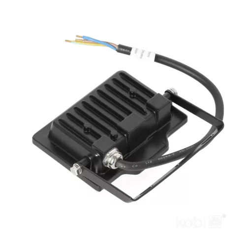 DELYO MHN LED-reflektor, 110°, IP65, 20 W, Hideg fehér, fekete