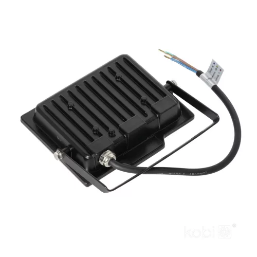 DELYO MHN LED-reflektor, 110°, IP65, 30 W, Természetes fehér, fekete